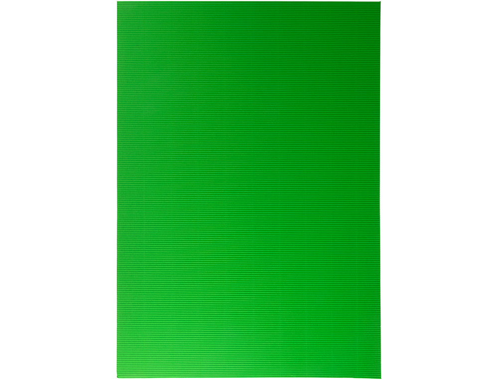 Carton ondulado liderpapel 50 x 70cm 320g/m2 verde pistacho