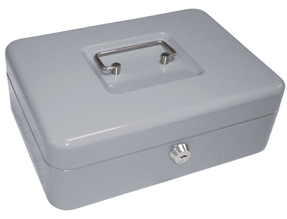 Caja Caudales Q-Connect 6\ 152x115x80 Mm Azul Con Portamonedas