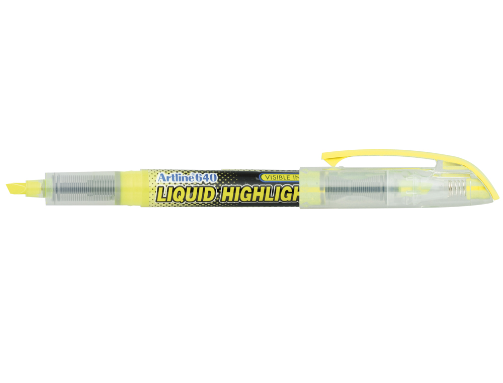 Rotulador artline fluorescente ek-640 amarillo punta biselada