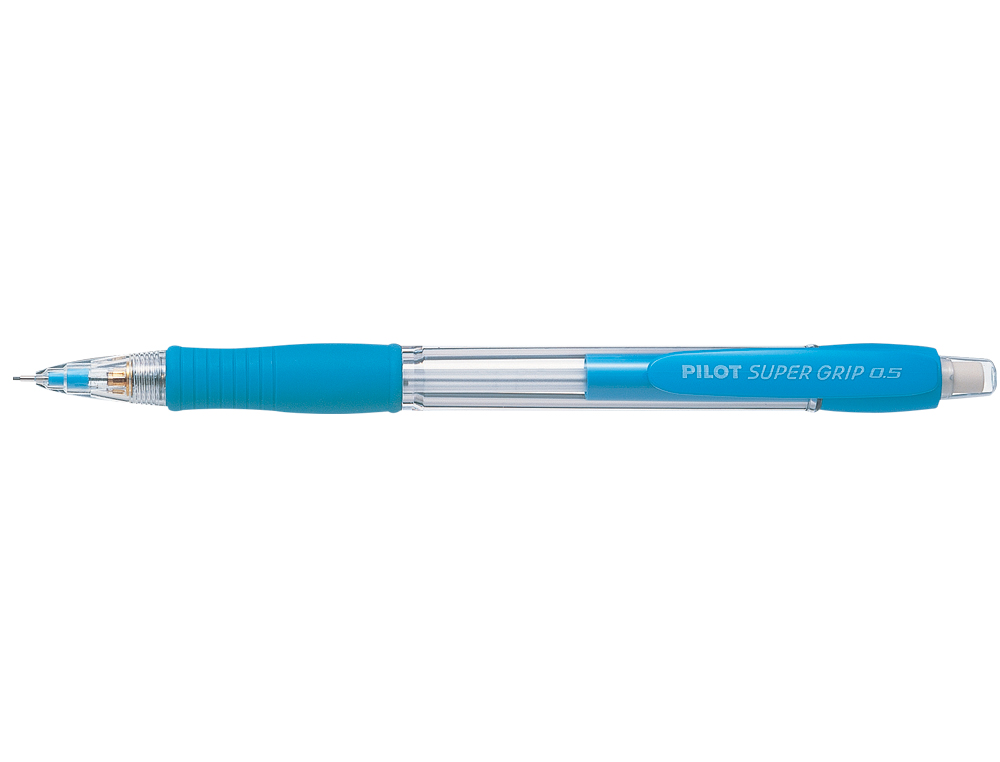 Portaminas pilot super grip celeste 0,5 mm sujecion de caucho