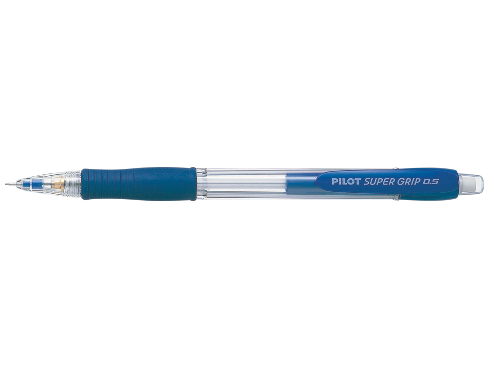 Portaminas pilot super grip azul 0,5 mm sujecion de caucho