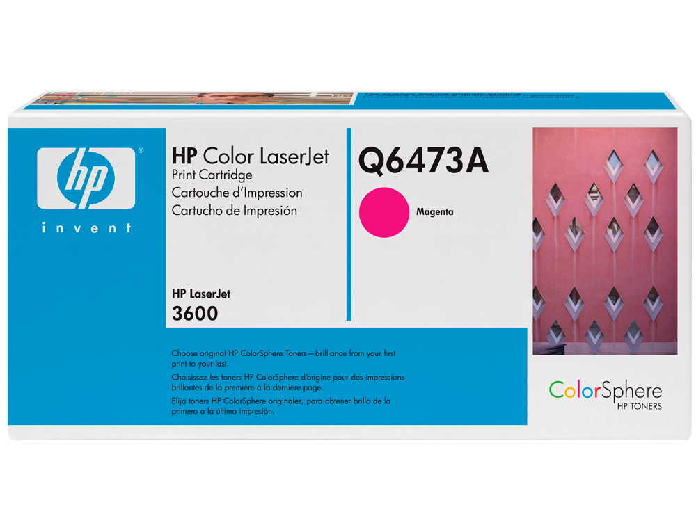 Toner hp laserjet color 3600 magenta -mas de 4.000 pag-