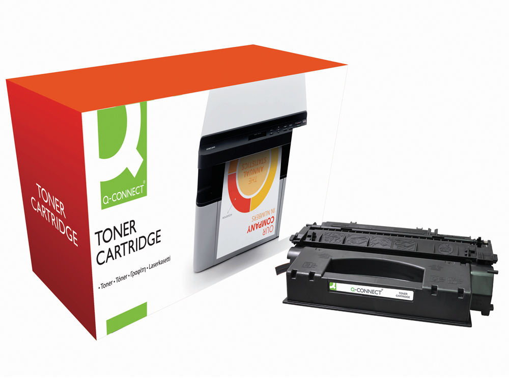 Toner q-connect compatible hp lj p2015 q7553x -7.000pag-negro