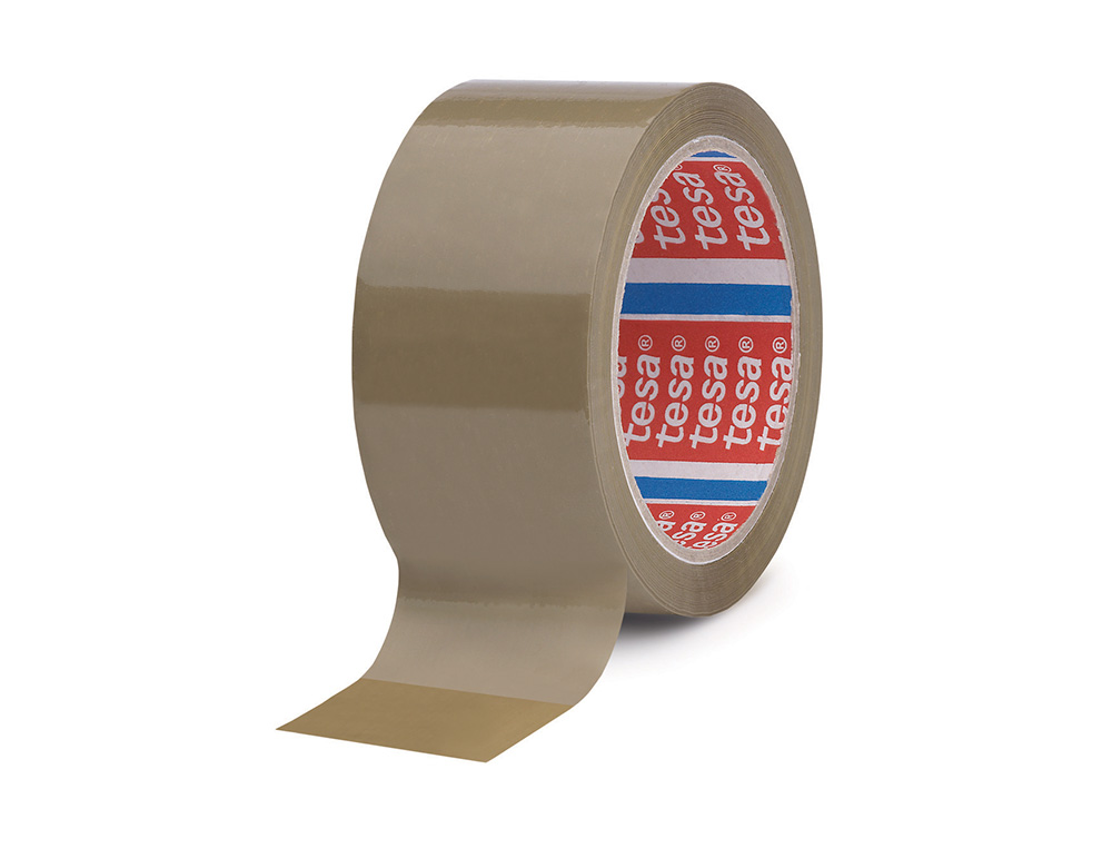 CINTA ADHESIVA TESA MARRON PP 66 MT X 50 MM PARA EMBALAJE