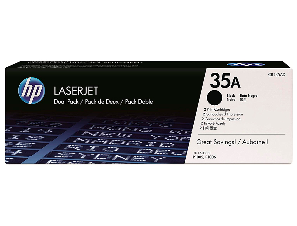 Toner hp laserjet p1005/1006 negro -1.500 pag.- 35a