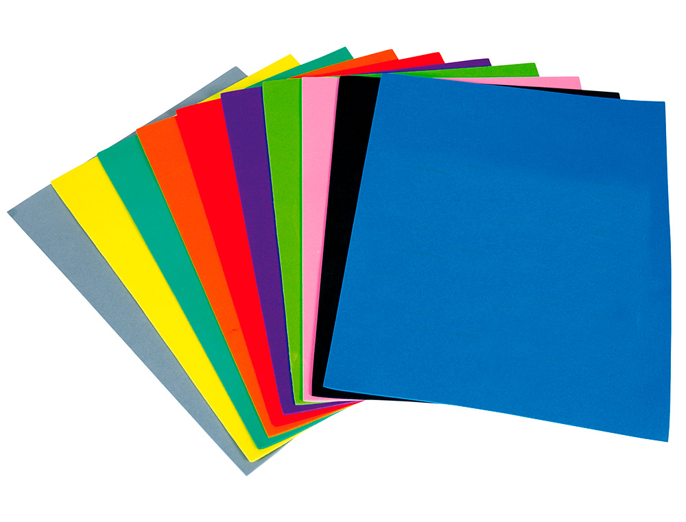 GOMA EVA LIDERPAPEL 50X70CM 60G/M2 ESPESOR 1.5MM ROJO