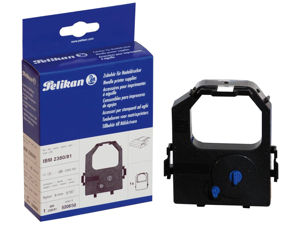 Cinta impresora pelikan para ibm 2380/81 lexmark 2490/91