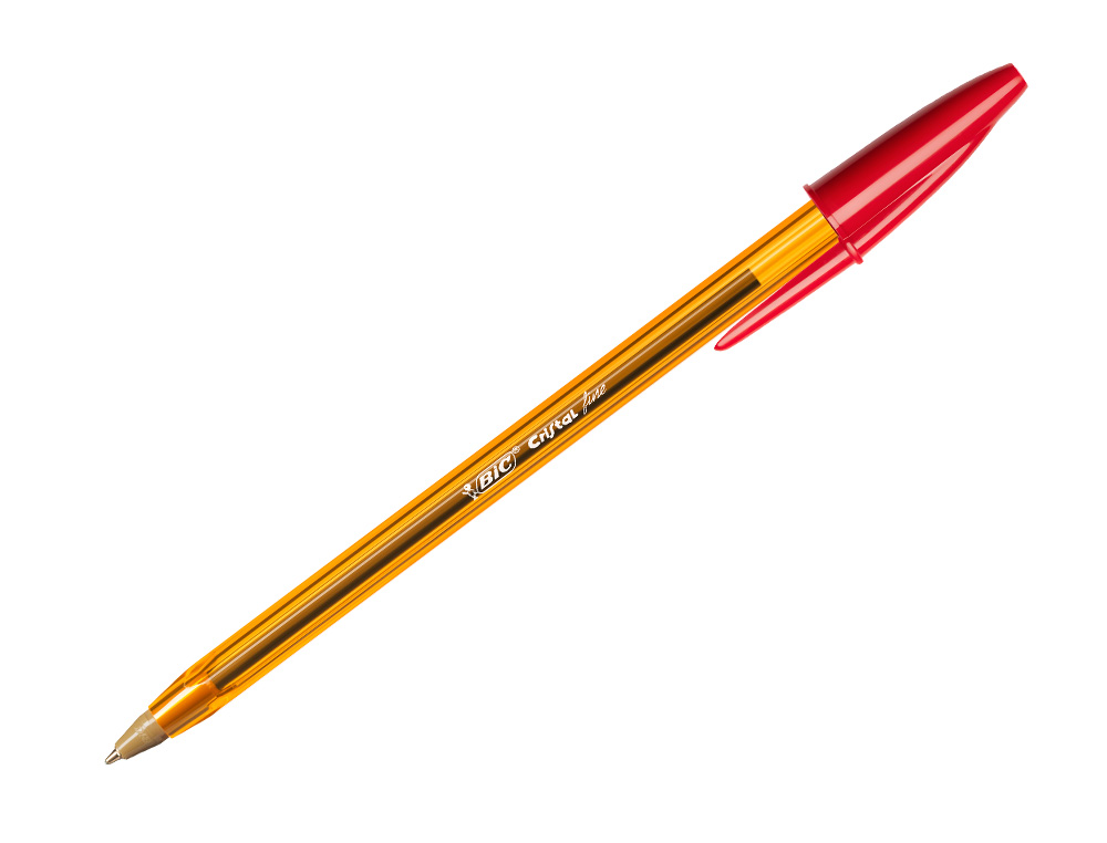 Boligrafo bic cristal punta fina rojo