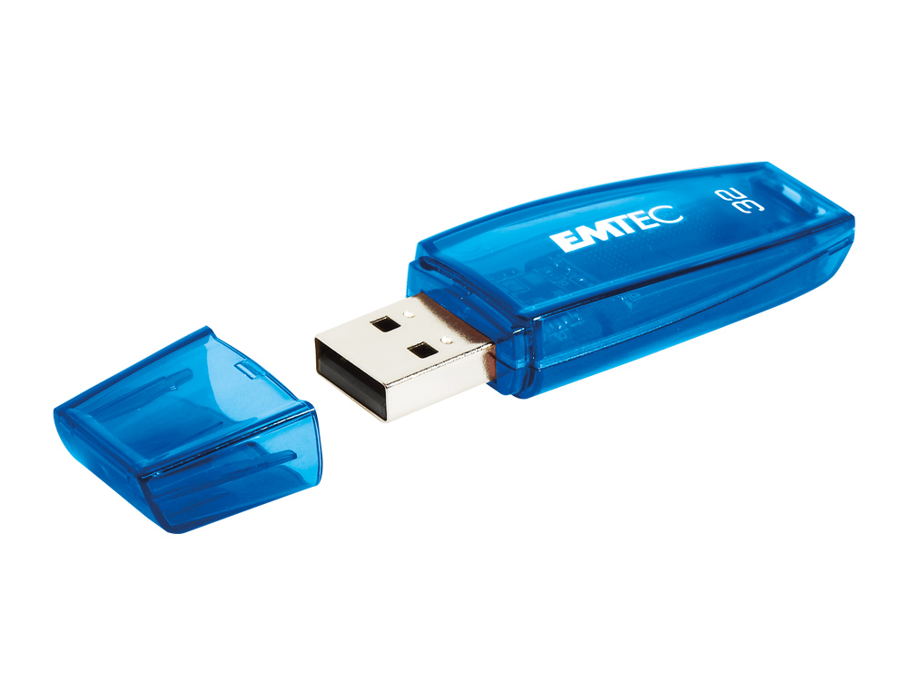 Memoria usb emtec flash c410 32 gb 2.0 azul