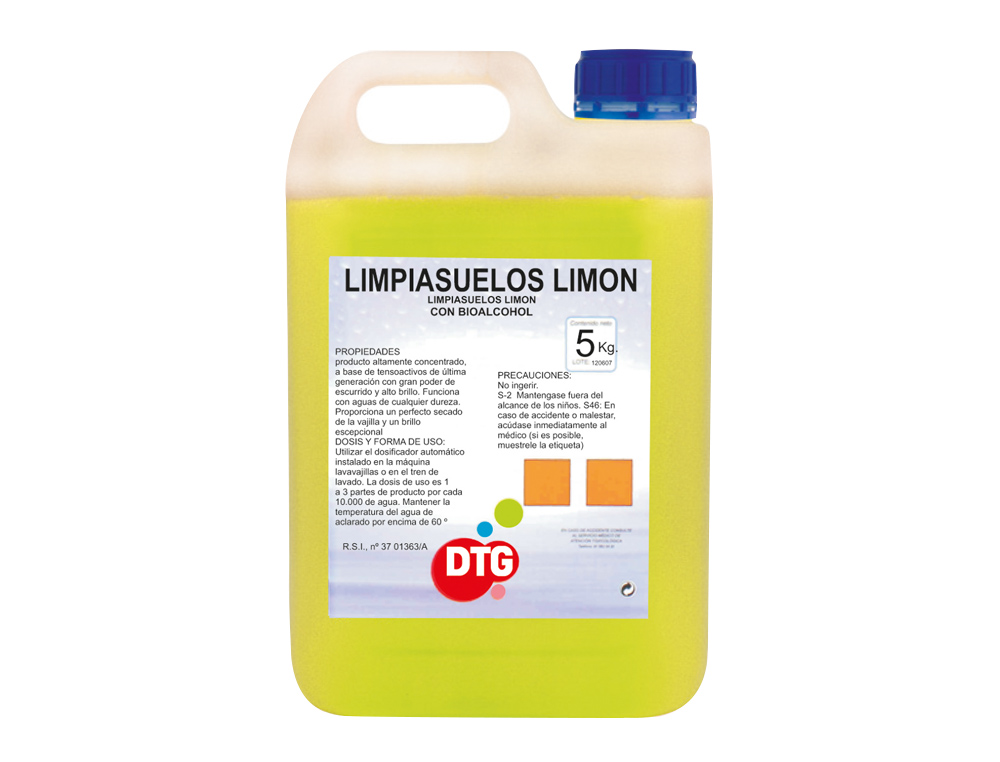 Limpiasuelos aroma limon garrafa de 5 litros