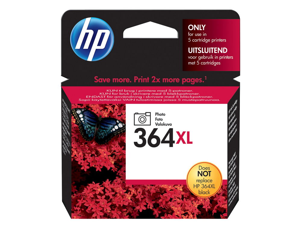 Ink-jet hp 364xl negro foto photosmart premium - c309a / series c5300 / c6300 / b8500/d5400 -290 fot