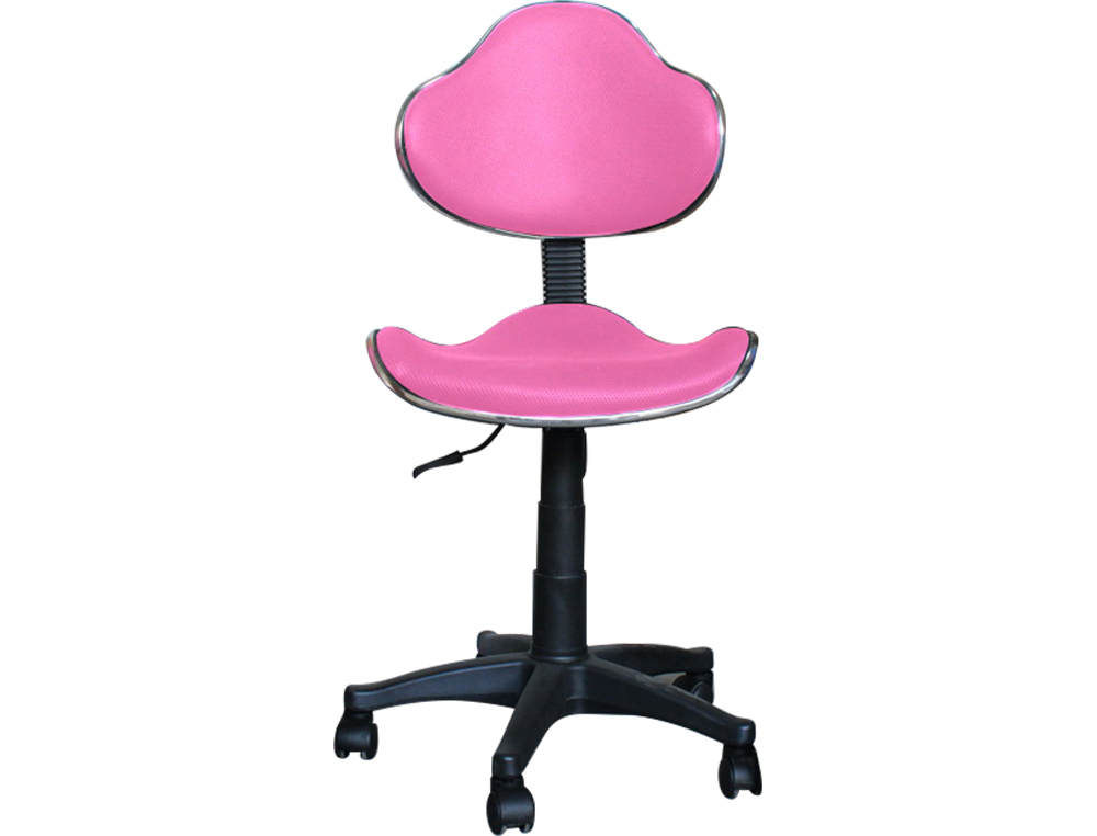 Silla giratoria q-connect respaldo medio regulable altura 820+120mm ancho 430mm y prof. 440 mm rosa