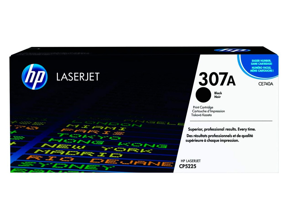 Toner hp color laserjet cp5225 cp5225n cp5225d -ce740a- negro 7.000 pags