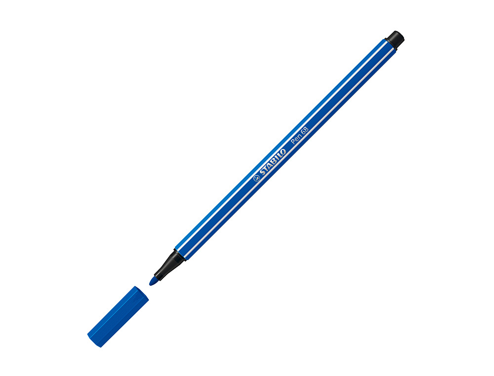 ROTULADOR STABILO ACUARELABLE PEN 68 AZUL OSCURO PUNTA GRUESA 1MM