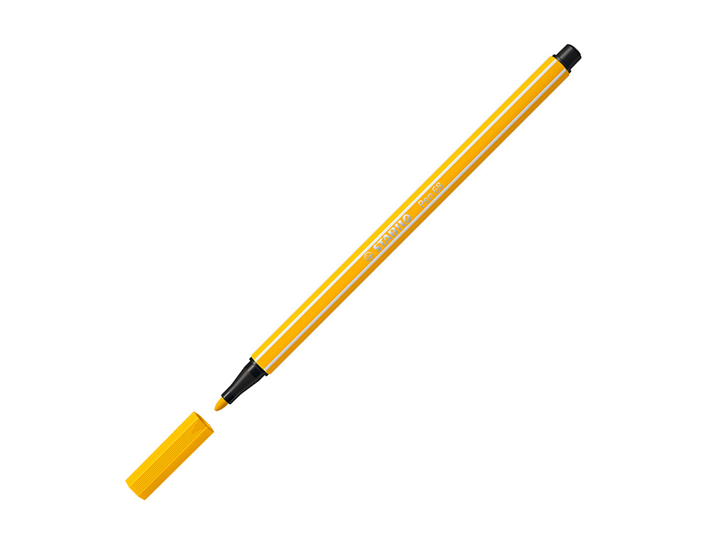 ROTULADOR STABILO ACUARELABLE PEN 68 AMARILLO LIMON PUNTA GRUESA 1MM