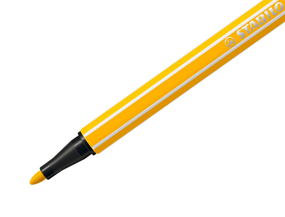 ROTULADOR STABILO ACUARELABLE PEN 68 AMARILLO LIMON PUNTA GRUESA 1MM