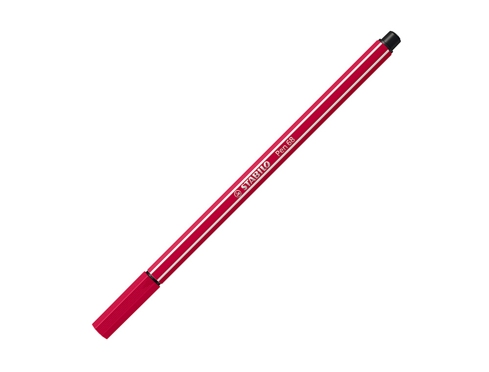 Rotulador stabilo acuarelable pen 68 rojo oscuro 1 mm