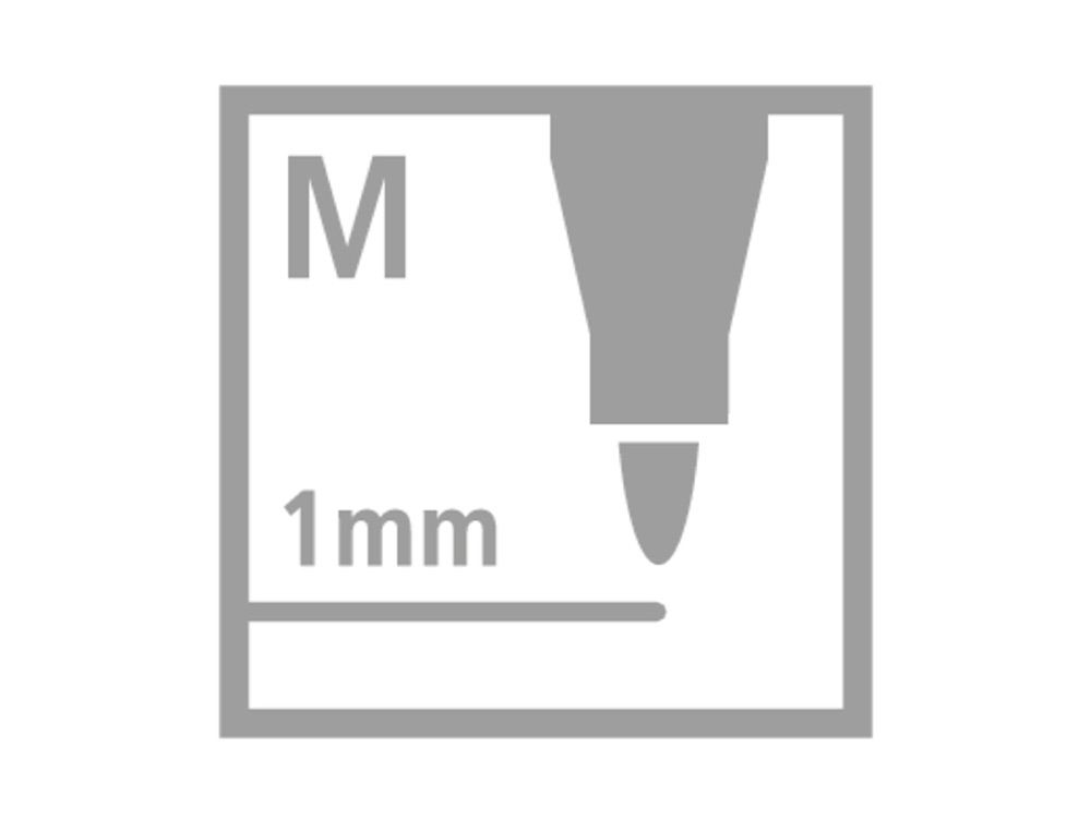 ROTULADOR STABILO ACUARELABLE PEN 68 ROJO OSCURO PUNTA GRUESA 1MM