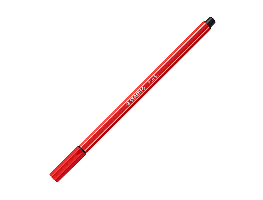 Rotulador stabilo acuarelable pen 68 rojo carmin 1 mm