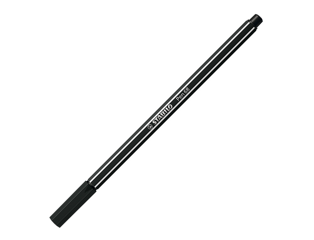 ROTULADOR STABILO ACUARELABLE PEN 68 NEGRO PUNTA GRUESA 1MM