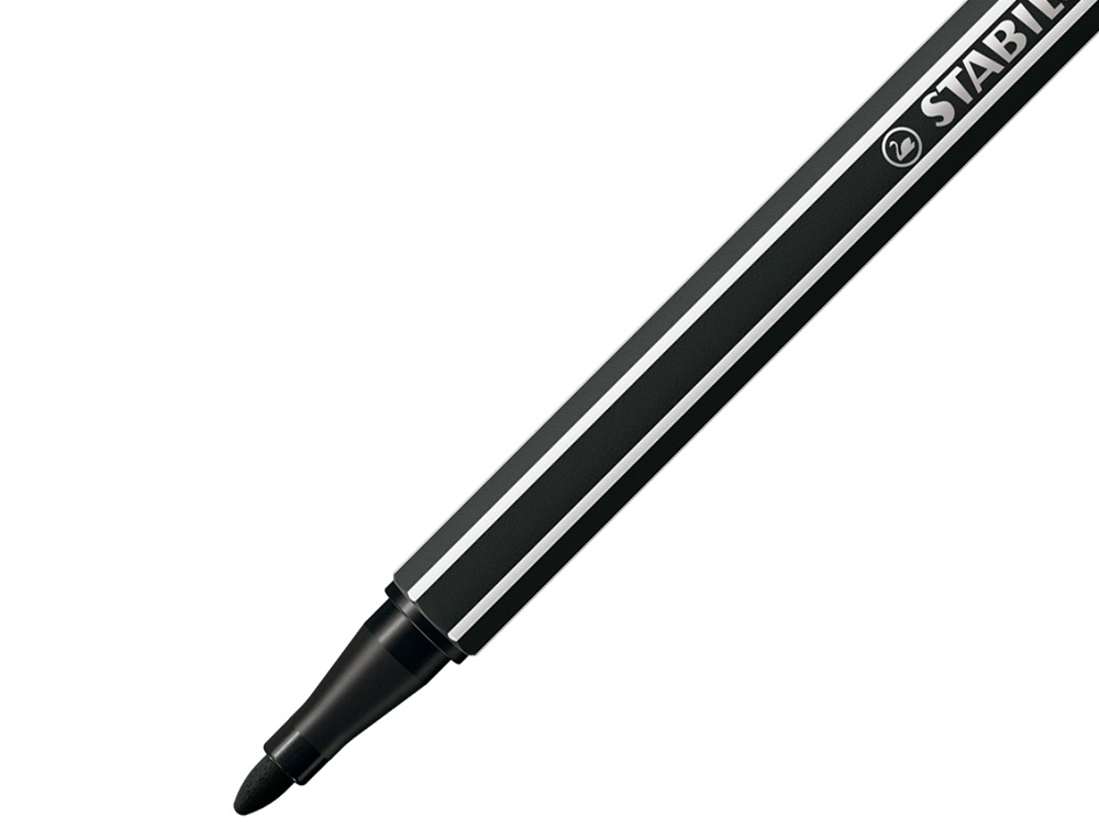ROTULADOR STABILO ACUARELABLE PEN 68 NEGRO PUNTA GRUESA 1MM