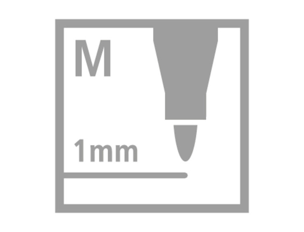 ROTULADOR STABILO ACUARELABLE PEN 68 NEGRO PUNTA GRUESA 1MM