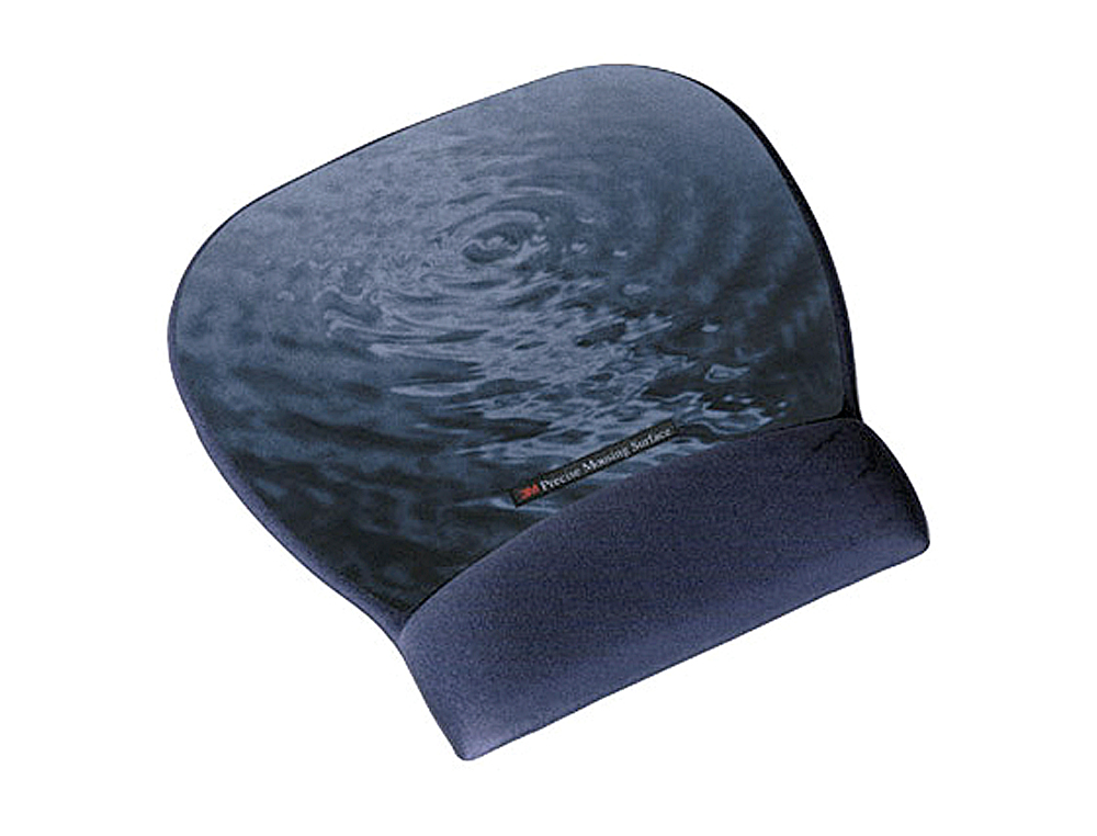 Alfombrilla 3m para raton color azul motivo agua con superficie de precision mw311be