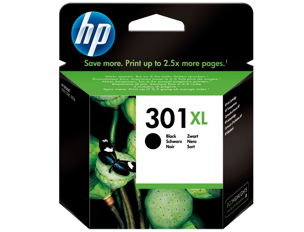 Ink-jet hp 301xl negro deskjet 5530 /1010/1510 /2540 alta capacidad