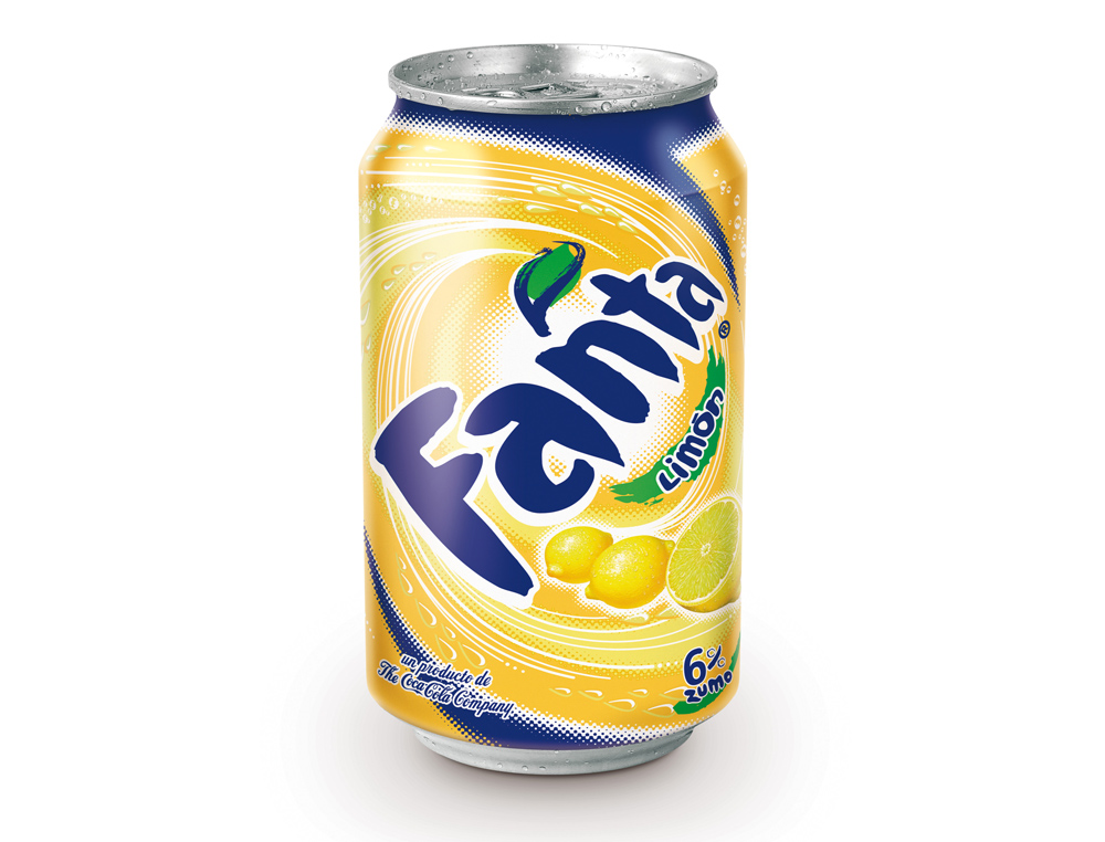 Refresco fanta limon lata 330 ml