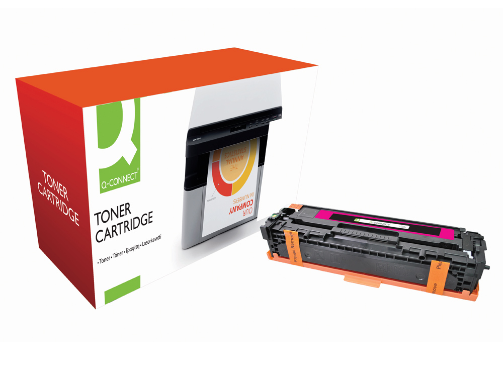 Toner q-connect compatible hp cb543a color laser jet 1215/1515/1518 -magenta -1.400pag-