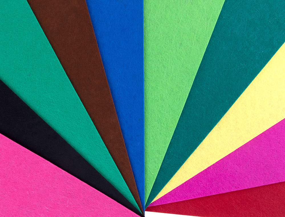 BLOCO TRABALHOS MANUAIS LIDERPAPEL FELTRO 210X297MM 10 F 180 GR CORES SORTIDAS