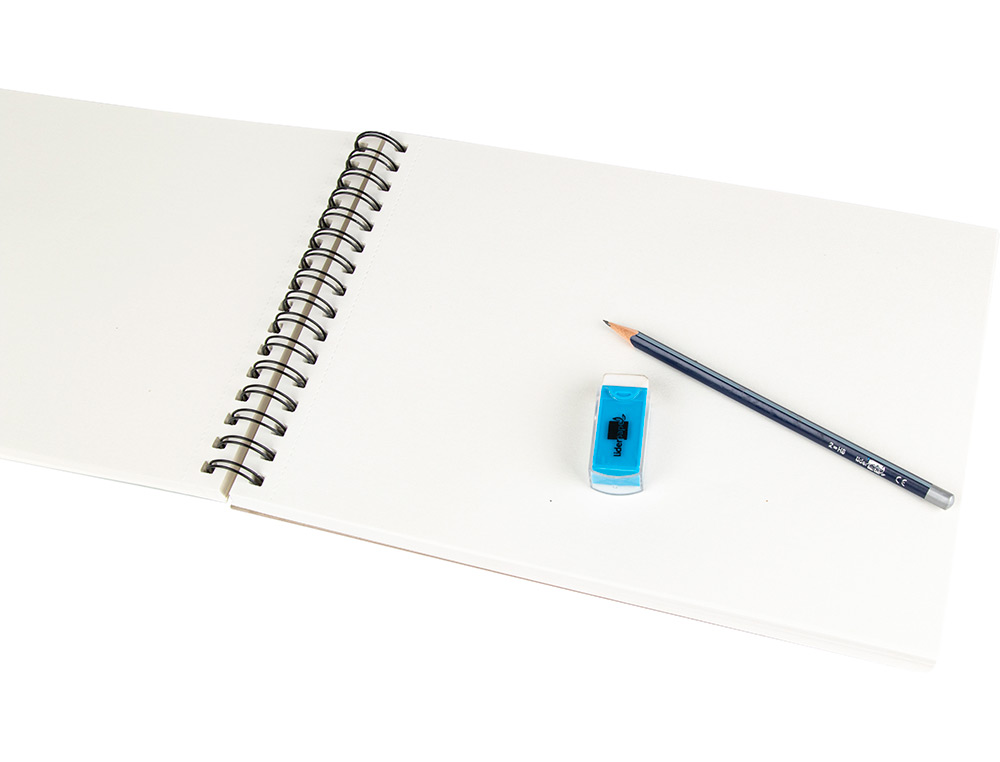BLOC DIBUJO LIDERPAPEL ESBOZOS ESPIRAL DIN A4 210X297MM 100 HOJAS 90GR/M2 SIN RECUADRO