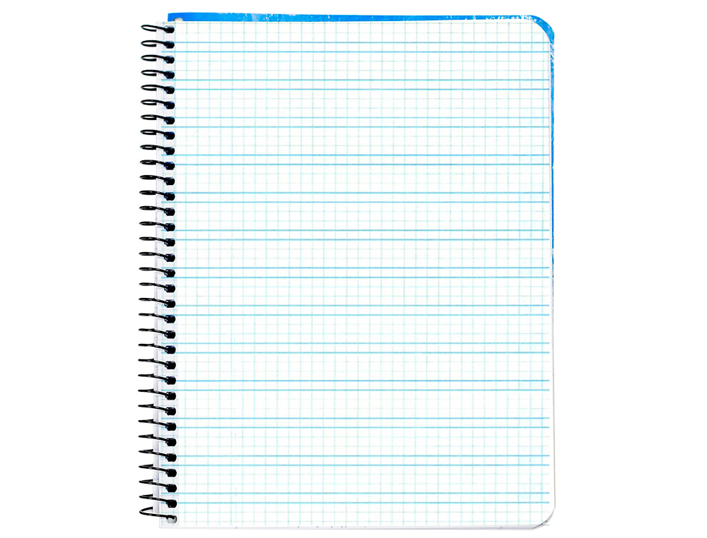 CUADERNO ESPIRAL LIDERPAPEL FOLIO PAUTAGUIA TAPA BLANDA 80H 75 GR CUADRO PAUTADO 3MM CON MARGEN COLORES SURTIDOS