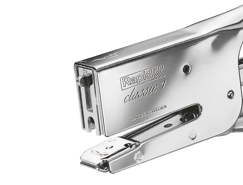GRAPADORA RAPID DE TENAZA K1 CAPACIDAD 50 HOJAS USA GRAPAS 22/6 24/6 Y 24/8