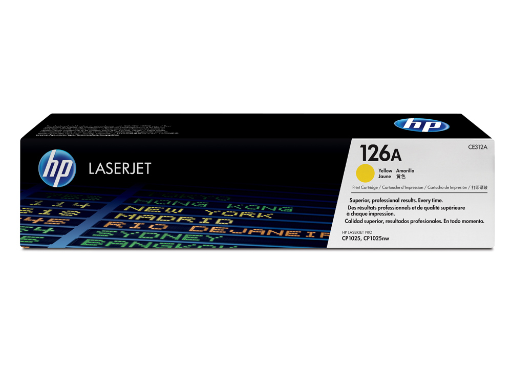 Toner hp laserjet cp1025 mfp m175a ce312a amarillo 1000 pag