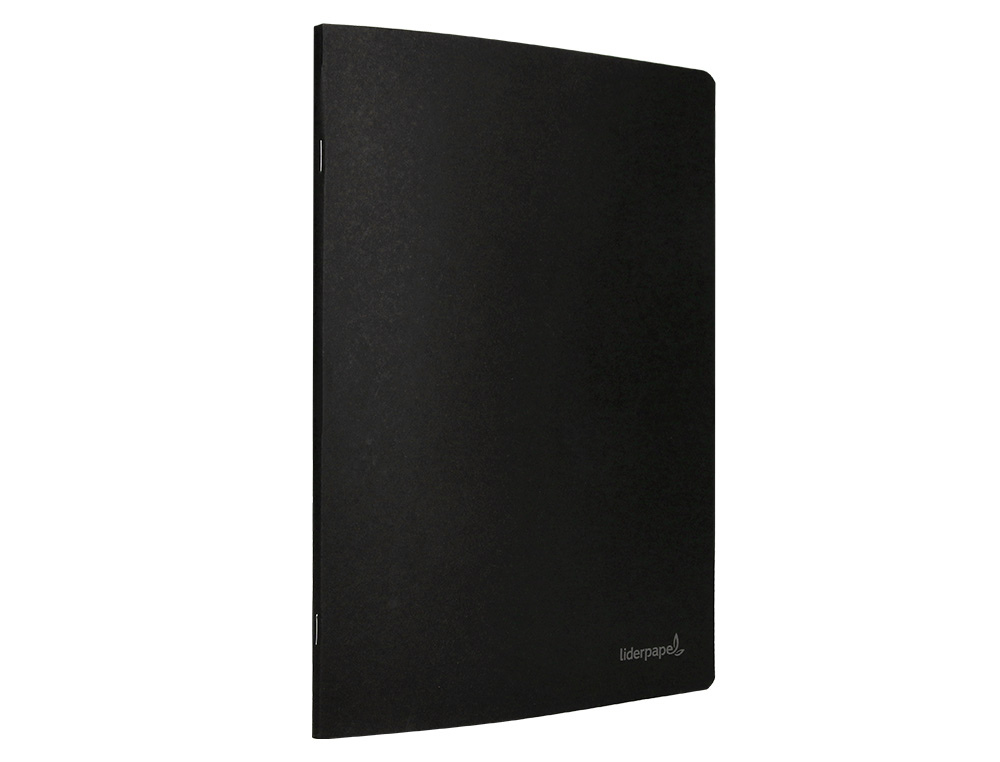 CADERNO AGRAFADO LIDERPAPEL CAPA PRETA DIN A5 80 F LISO 60GR