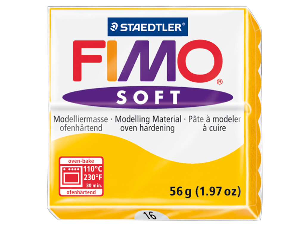 Pasta staedtler fimo soft 57 gr color amarillo