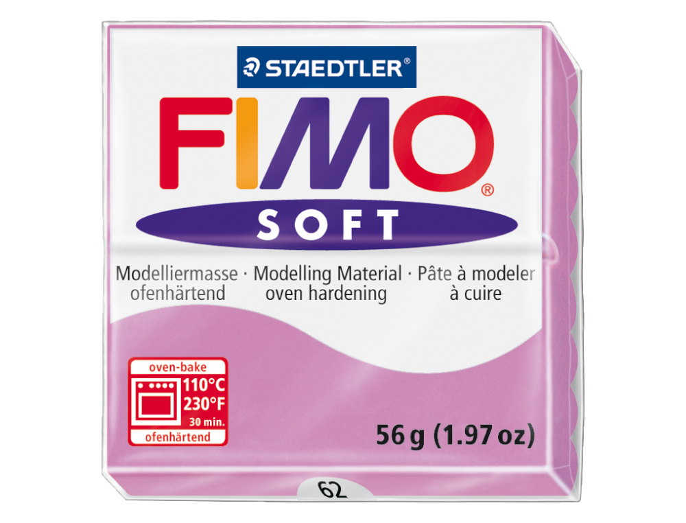 Pasta staedtler fimo soft 57 gr color violeta claro