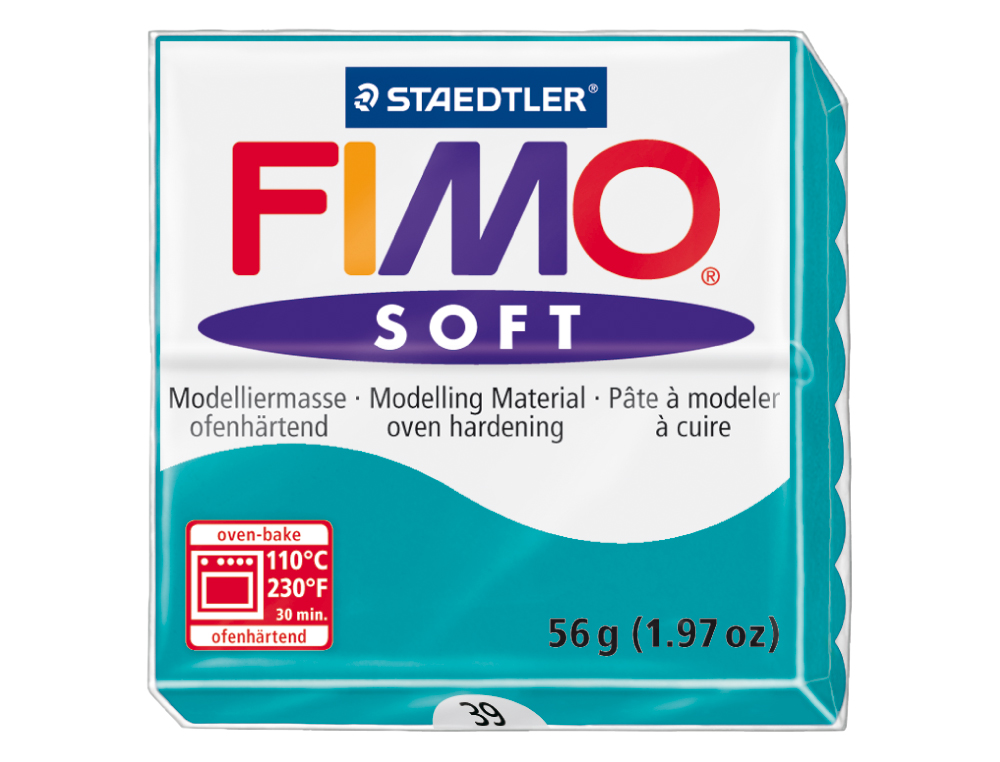 Pasta staedtler fimo soft 57 gr color verde menta