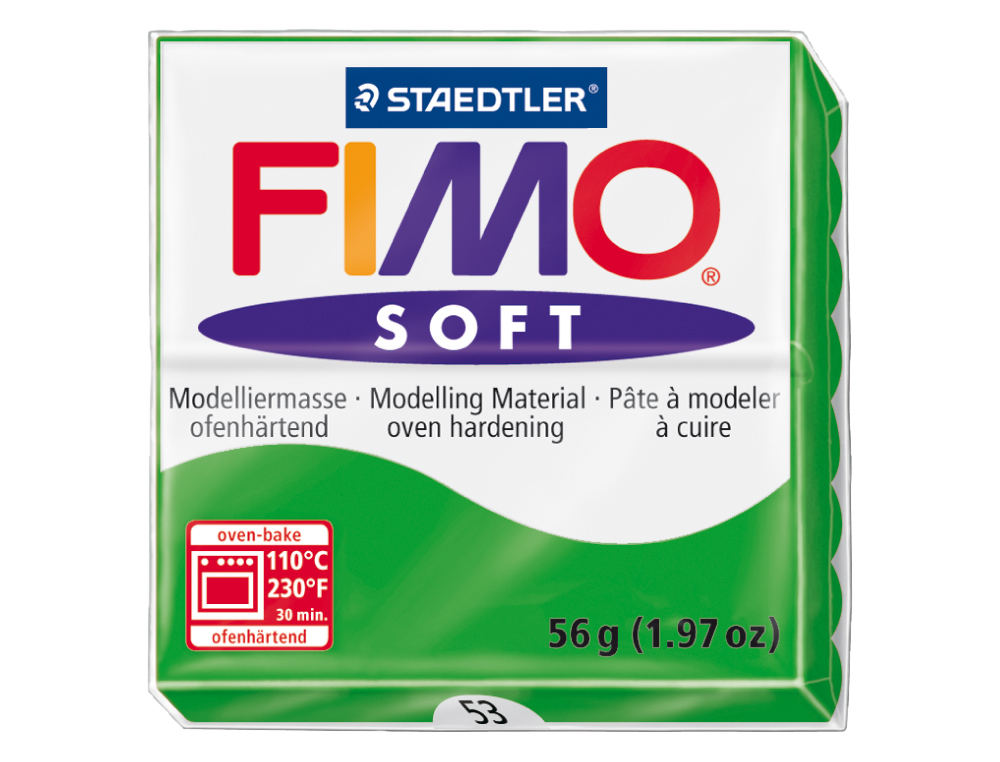 Pasta staedtler fimo soft 57 gr color verde tropical