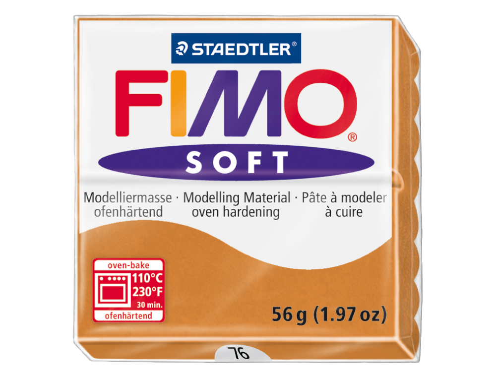 Pasta staedtler fimo soft 57 gr color cogñac