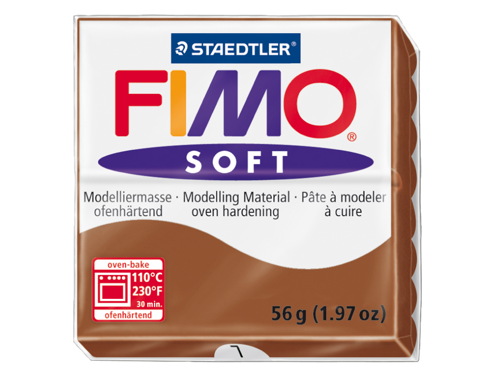 Pasta staedtler fimo soft 57 gr color caramelo