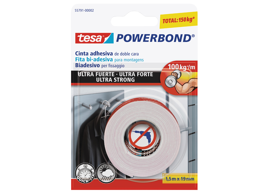 Cinta Adhesiva Doble Cara Plus Office 19Mm X 10M. Cintas de doble cara . La  Superpapelería