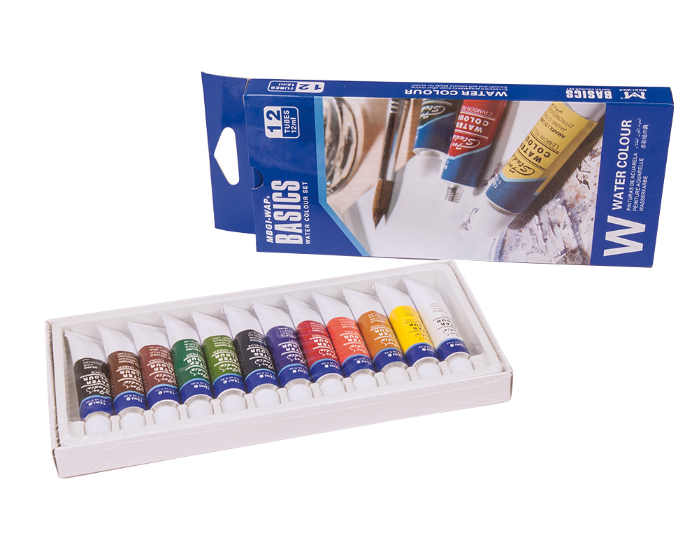 Acuarela artist caja carton de 12 colores surtidos 12 ml