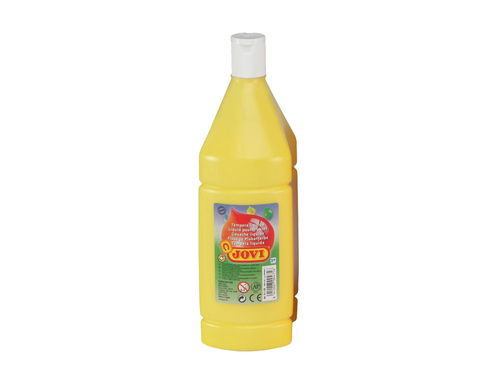 Tempera liquida jovi escolar 1000 ml amarillo claro