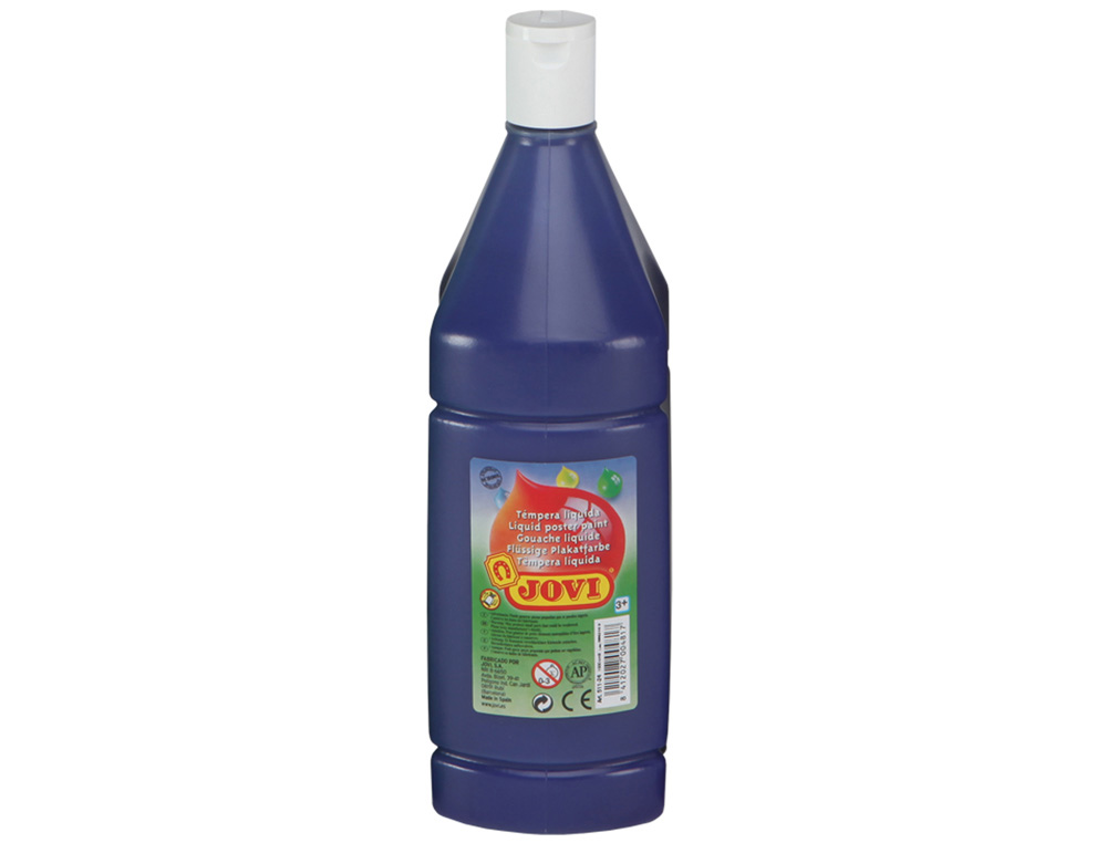 Tempera liquida jovi escolar 1000 ml azul ultramar