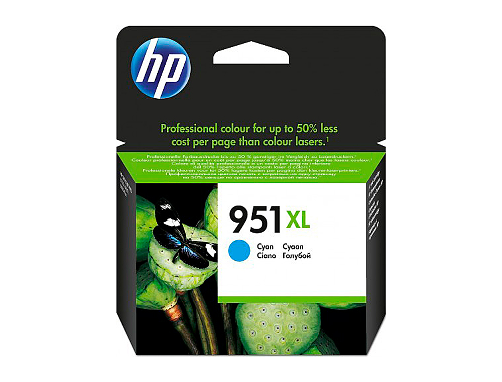 Ink-jet hp 951xl cian cn046ae capacidad 1500 pag