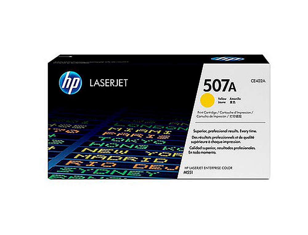 Toner hp 507a laserjet m551/m570/pro 500 amarillo 6000 pag