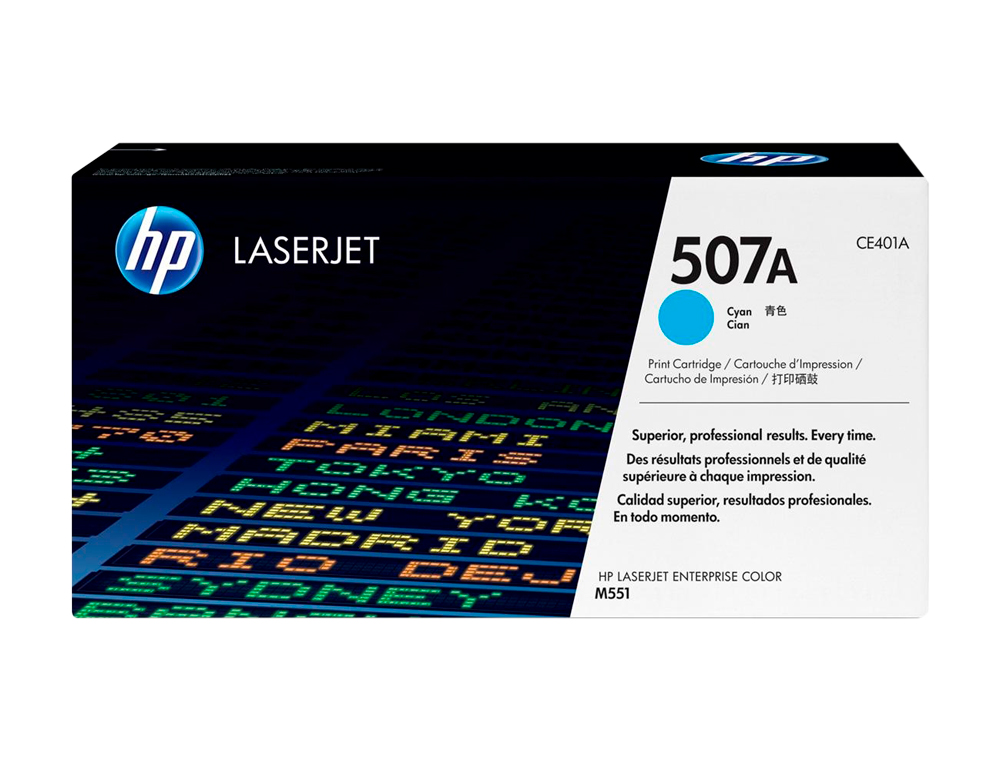 Toner hp 507a laserjet m551/m570/pro 500 cian 6000 pag