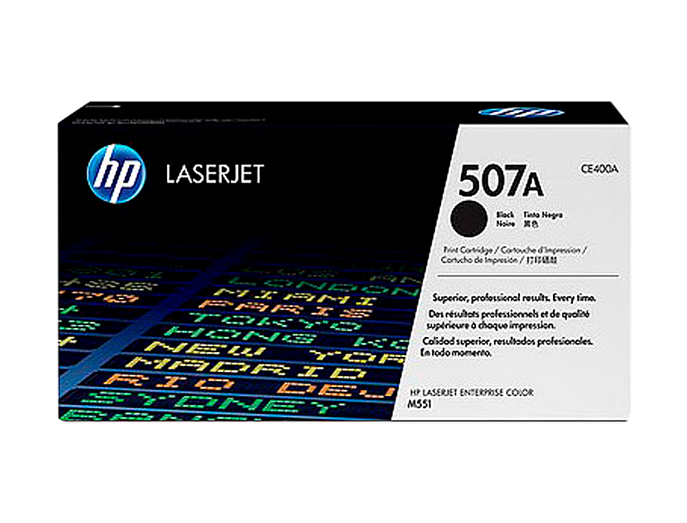 Toner hp 507a laserjet m551/m570/pro 500 negro 5500 pag